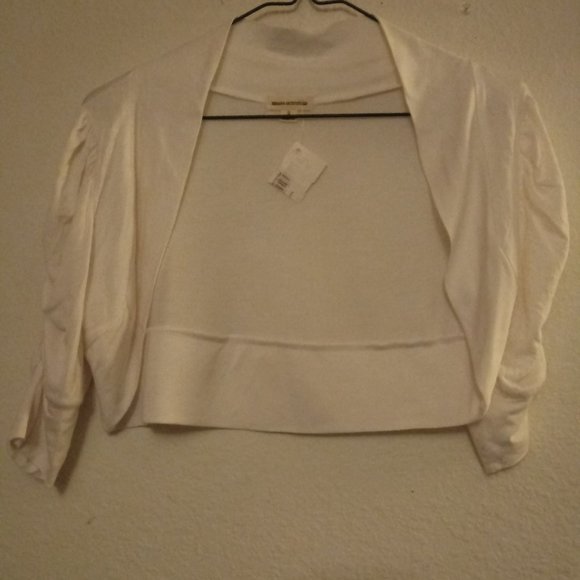 Off White Crop Cardigan - Picture 7 of 10